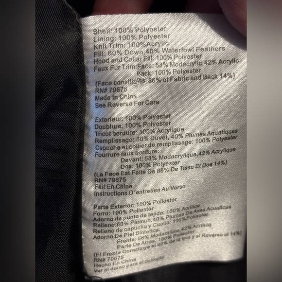 Michael Kors Women's Long‎ Puffer Coat Size small black with gold see pics* - Picture 14 of 16